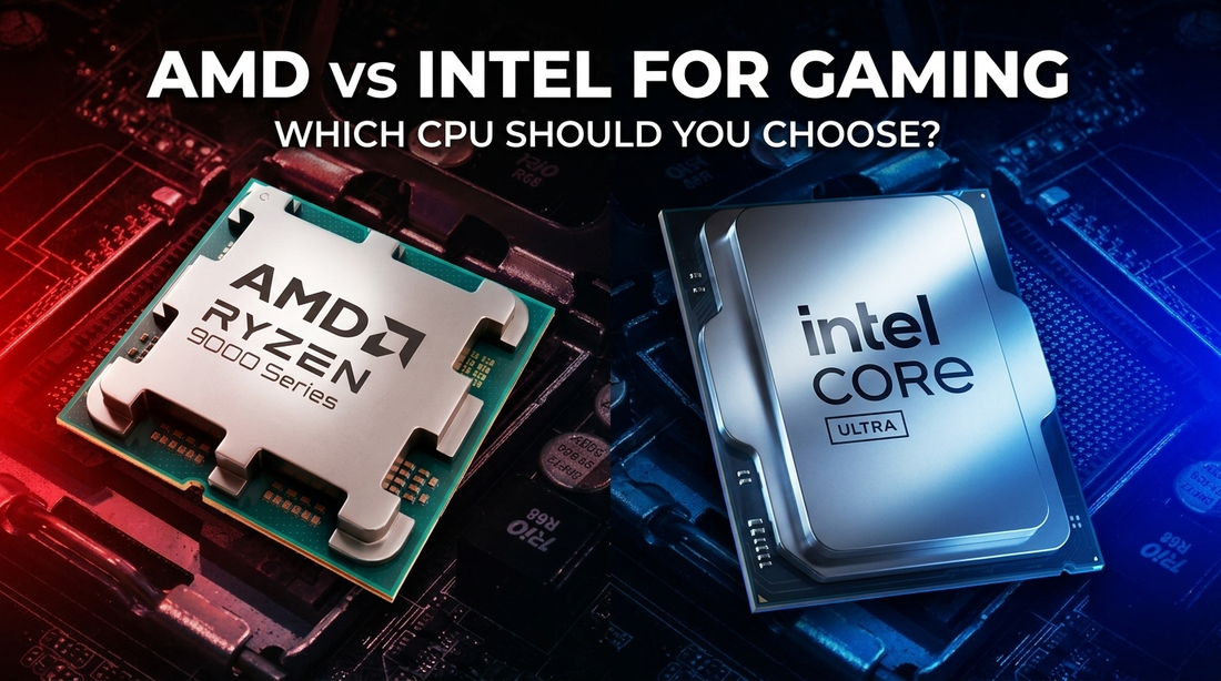 AMD Ryzen 9000 Series and Intel Core processors compared for gaming performance