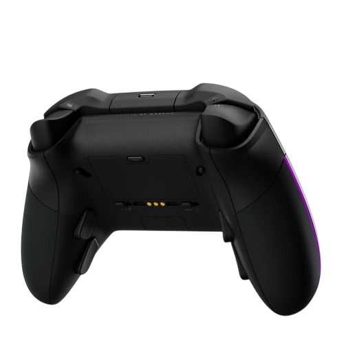 Kryoshift ASUS ROG Raikiri II wireless gaming controller in black, rear view showing ergonomic grip and buttons