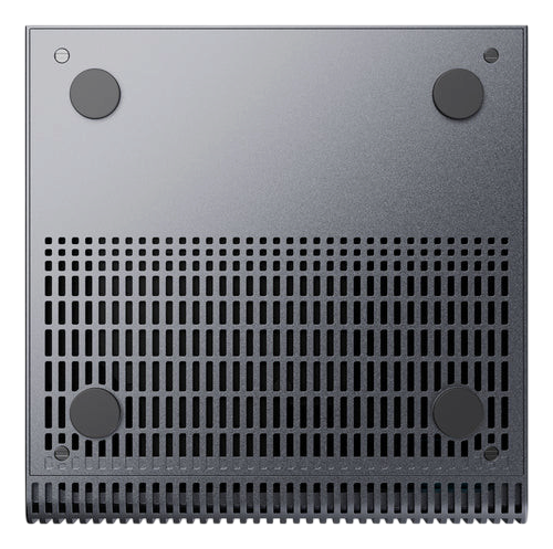 Kryoshift ASUS Ascent GX10 AI workstation bottom view showing ventilation grille and four rubber feet