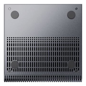 Kryoshift ASUS Ascent GX10 AI workstation bottom view showing ventilation grille and four rubber feet