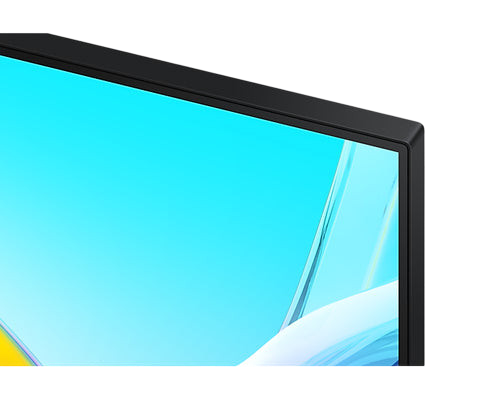 Close-up of the slim black bezel on the Kryoshift Samsung ViewFinity S8 32-inch 4K UHD gaming monitor screen
