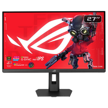 Kryoshift ASUS ROG STRIX XG27UCGR 27-inch 4K Fast IPS gaming monitor with black ergonomic stand