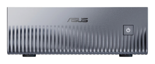 Kryoshift ASUS Ascent GX10 AI workstation in a compact grey mini PC form factor with a ribbed front panel design.
