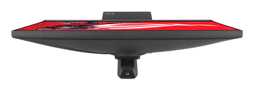 Kryoshift ASUS 27 inch 5K gaming monitor viewed from above showing the black chassis and ergonomic stand mount
