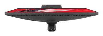 Kryoshift ASUS 27 inch 5K gaming monitor viewed from above showing the black chassis and ergonomic stand mount