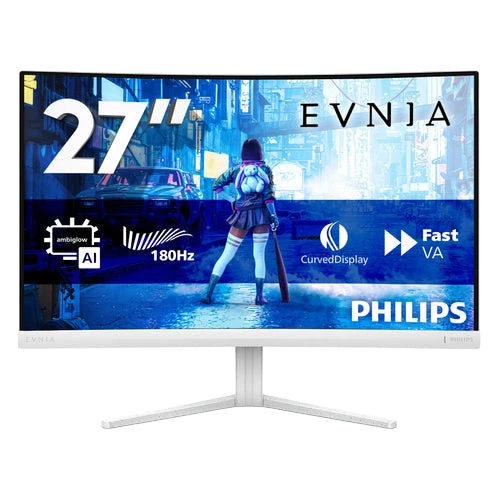 Philips 27 Curved Gaming Monitor White
