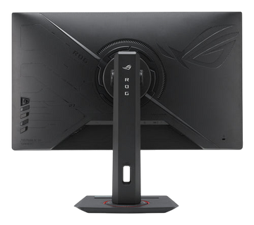 Kryoshift ASUS ROG Strix XG27UCS 27-inch 4K gaming monitor, rear view showing adjustable stand and sleek dark grey design
