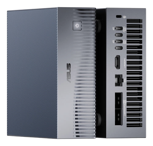 Kryoshift ASUS Ascent GX10 mini PC workstation with NVIDIA Blackwell graphics and ribbed grey chassis design