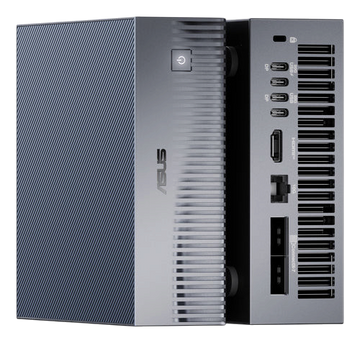 Kryoshift ASUS Ascent GX10 mini PC workstation with NVIDIA Blackwell graphics and ribbed grey chassis design