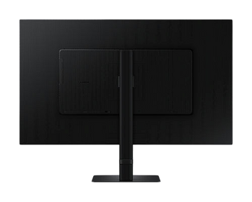 Rear view of the black Kryoshift Samsung ViewFinity S8 32-inch 4K UHD monitor with ergonomic adjustable stand