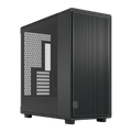 Kryoshift Fractal Epoch XL black computer case with a mesh front panel and tempered glass side window