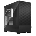 Fractal POP Air RGB Black computer case with geometric design on a white background