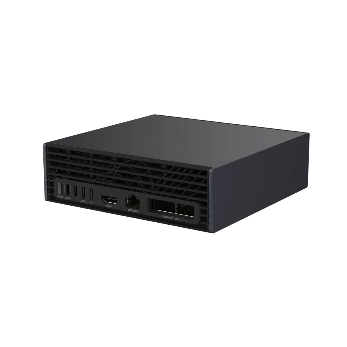 Kryoshift GIGABYTE AI TOP ATOM workstation showing rear connectivity ports including HDMI, LAN, and ConnectX-7