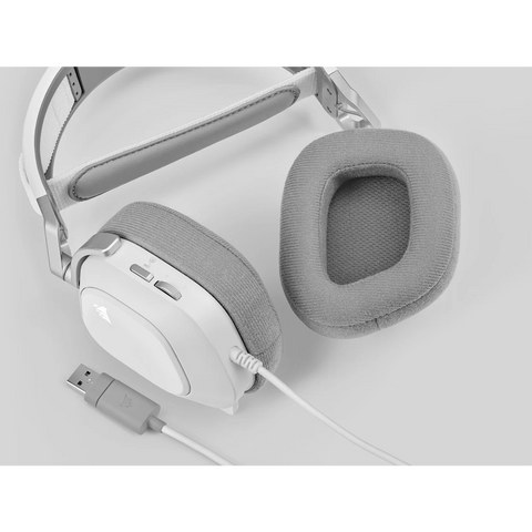 Corsair HS80 RGB USB Wired Gaming Headset White