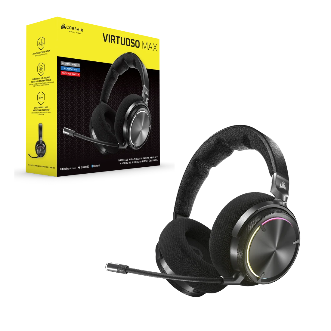 VIRTUOSO MAX Wireless Gaming Headset Carbon