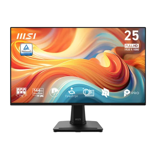 MSI PRO MP251 E14L 24.5 FHD Gaming Monitor Black