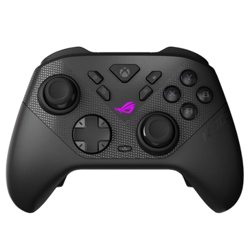 Kryoshift ASUS ROG Raikiri II wireless gaming controller in black with ergonomic design and programmable buttons