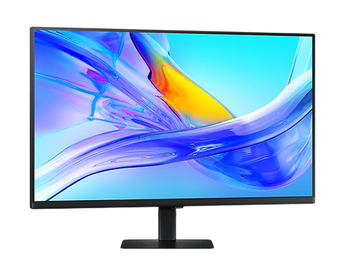 Kryoshift Samsung ViewFinity S8 32-inch 4K UHD gaming monitor with a sleek black frame and vibrant abstract display