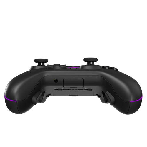 Kryoshift ASUS ROG Raikiri II black wireless Xbox gaming controller showing rear view with ergonomic grip and lighting