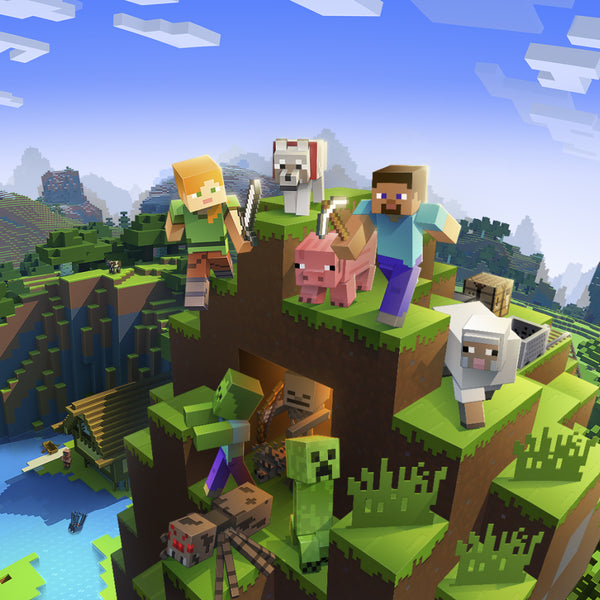 Minecraft world rendering demonstrating smooth performance on KryoShift PCs