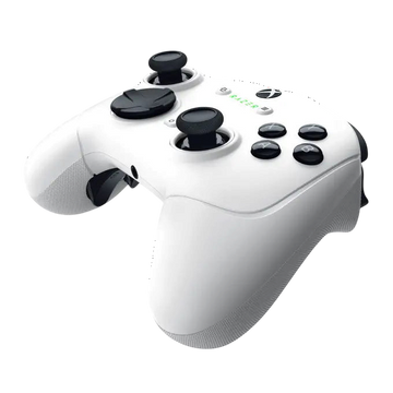 Kryoshift Razer Wolverine V3 Pro white competitive gaming controller with black buttons and ergonomic design